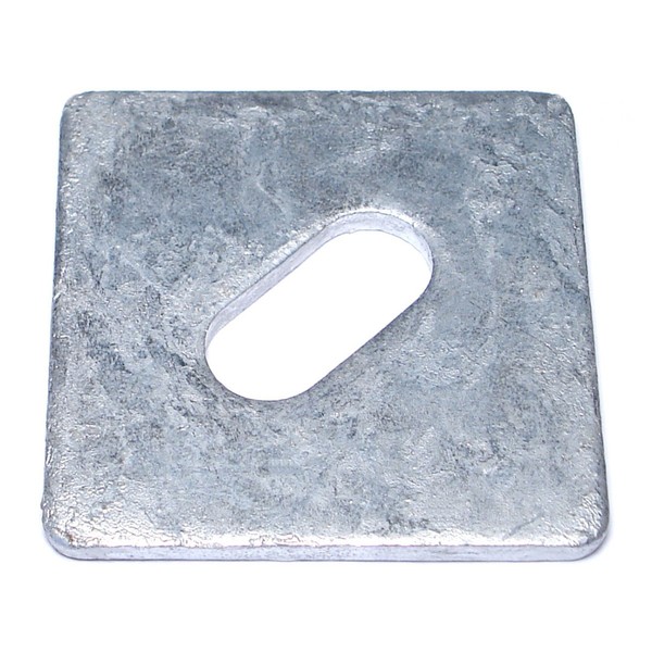 Midwest Fastener Square Washer, Fits Bolt Size 5/8 in Steel, Galvanized Finish, 16 PK 53289